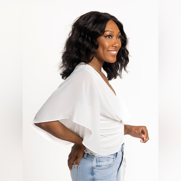 L Love Flattering Ruched Top - Picture 2 of 9